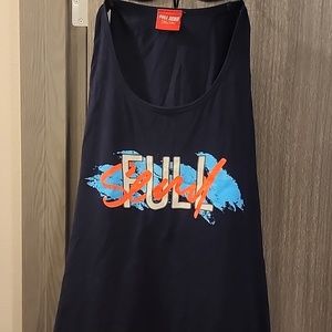 Full Send Tank Top Navy Blue